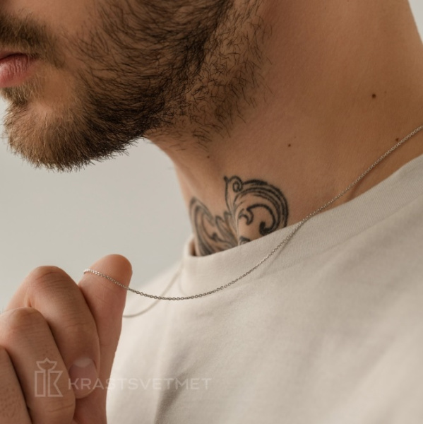 Цепь из серебра 925, плетение «Якорь»